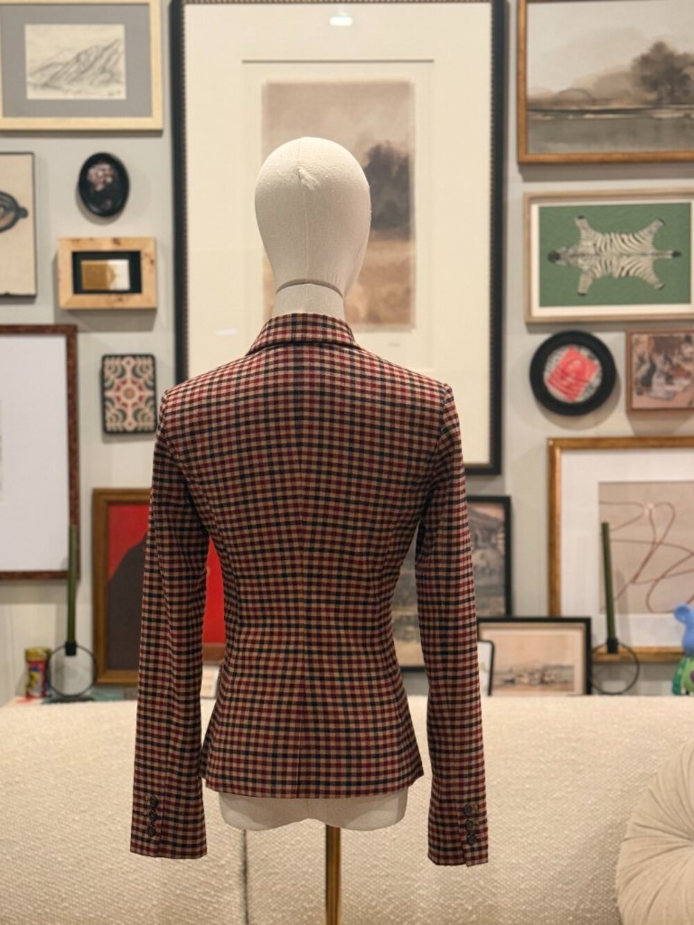 Merona Houndstooth Plaid tailored Blazer - Preppy Heritage Style - Picture 9 of 15